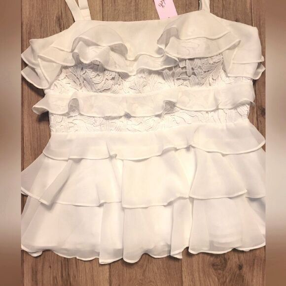 Lilly Pulitzer Olive Top In Resort White Size 8 New - Picture 8 of 11